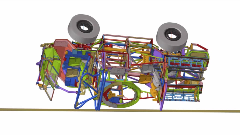 Explicit dynamics rollover analysis